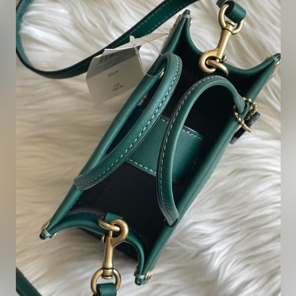 💰SOLD - CC385 - Coach Mini Cashin Tote with Rivets - Picture 7 of 13